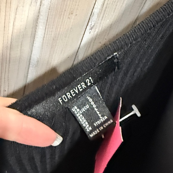 Forever 21 Black Button-Front Mini Dress - Picture 6 of 6